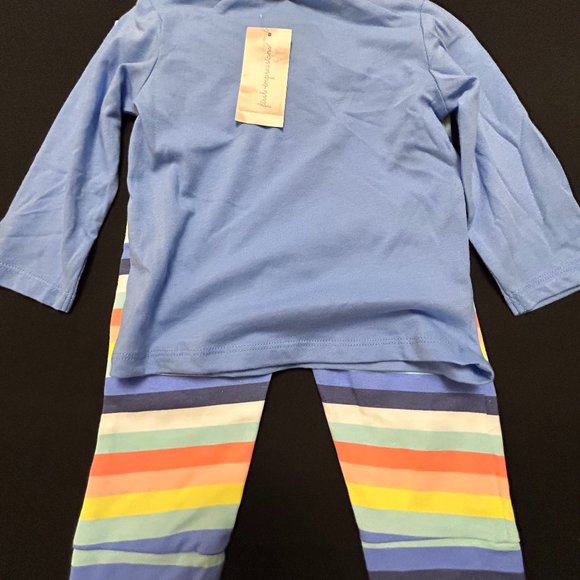 FIRST IMPRESSIONS UNISEX PASSION BLUE SKI BEAR & JOGGER 2-PC SET 12-MONTHS - Picture 4 of 10